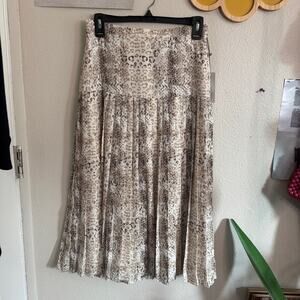 Brochu Walker Rovena Animal Print Skirt S